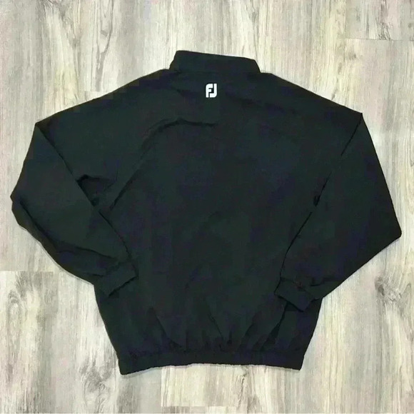 FootJoy Black Quarter Zip Jacket Saginaw SVSU Cardinals Embroidered Logo Size L - Picture 6 of 8